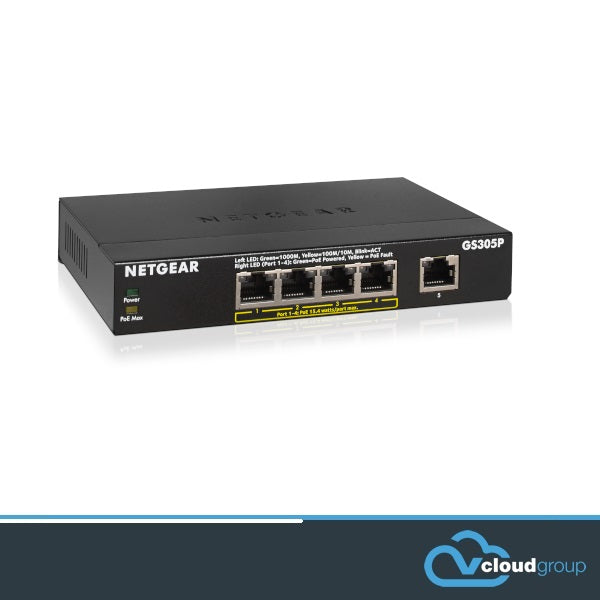 NETGEAR SOHO 5-port Gigabit Switch with 4-port PoE