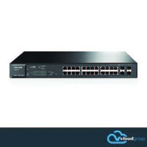 TP-Link 24-Port Gigabit Smart PoE+ Switch 4 Combo SFP