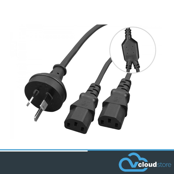 IEC C13 Power Cord - Y Splitter