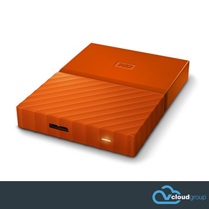 Western Digital My Passport 1TB Portable Hard Drive (Orange)