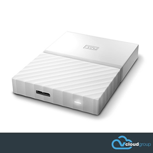 Western Digital My Passport 1TB Portable Hard Drive (White)