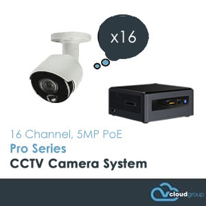 16 Channel, 5MP, Pro Series CCTV Camera System