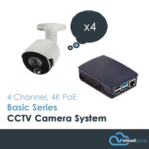 4 Channel, 4K UHD, Basic Series CCTV Camera System