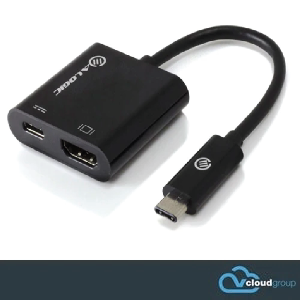 ALOGIC 15cm USB-C to HDMI (4K2K Support) Adapter with USB-C Charging
