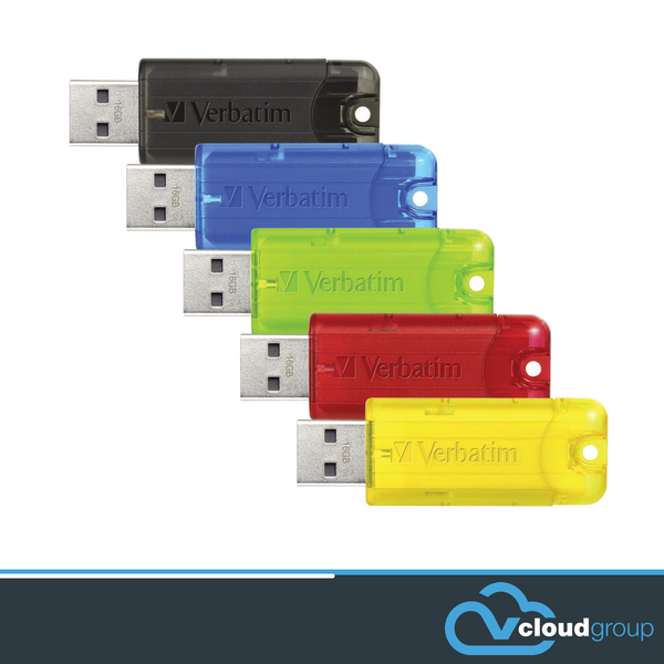 Verbatim USB 2.0 Drive 16GB 5 Pack